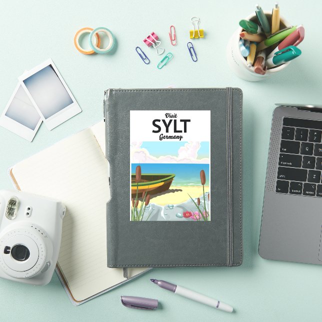 Sylt Germany travel poster Sticker (iPad Cover)
