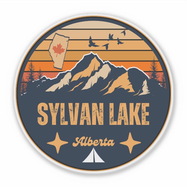 Sylvan Lake, Alberta Sticker (Front)