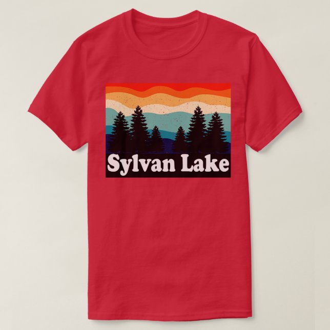 Sylvan Lake Colorado Retro T-Shirt (Design Front)