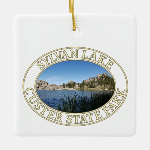 Sylvan Lake Custer State Park Black Hills SD Ceramic Ornament