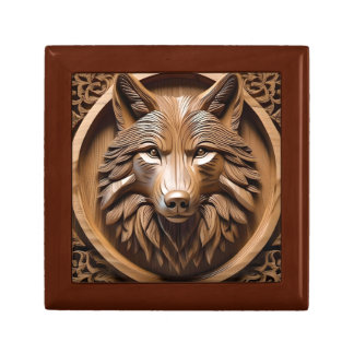 Sylvan Sentinel: The Majestic Wood Wolf Print, Gift Box
