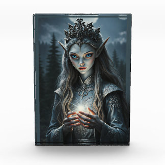 Sylvarae Nightwhisper Mystic Elf Sorceress Acrylic Award