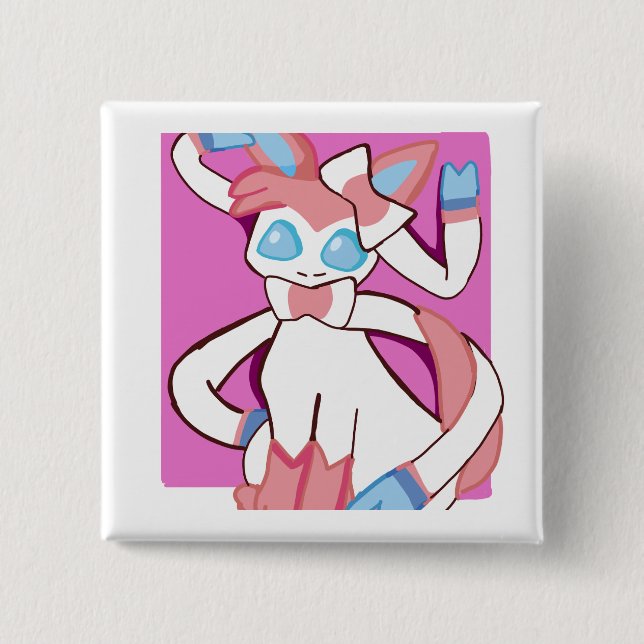 Sylveon (pokemon) button (Front)