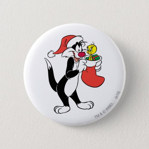 Sylvester Cat with Stocking Button