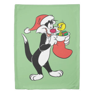 SYLVESTER™ Cat with Stocking Duvet Cover