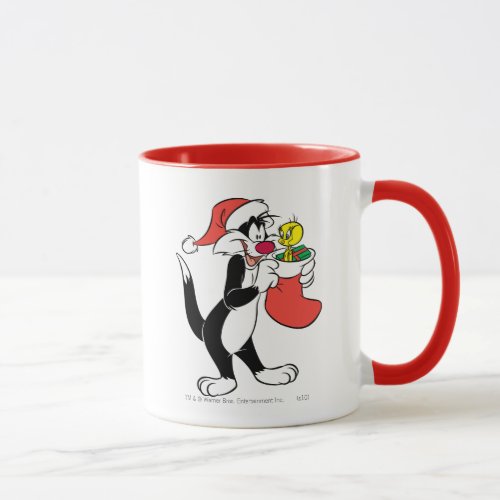 Sylvester Cat with Stocking Mug