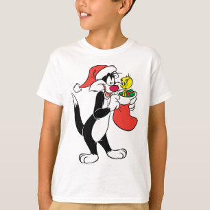 SYLVESTER™ Cat with Stocking T-Shirt