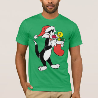 SYLVESTER™ Cat with Stocking T-Shirt