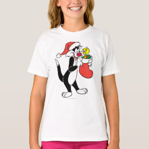 SYLVESTER™ Cat with Stocking T-Shirt