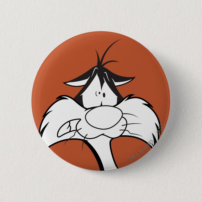 SYLVESTER™ Face Pinback Button (Front)