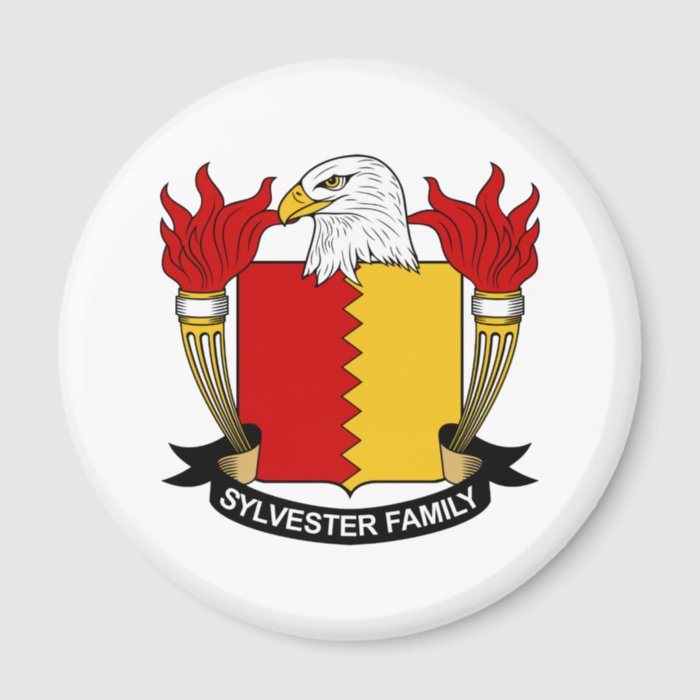 Sylvester Family Crest Fridge Magnets