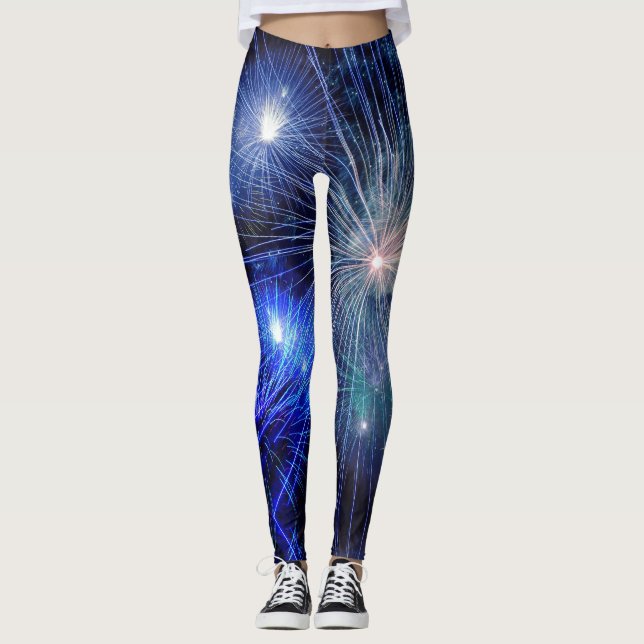 Sylvester Fireworks - Power Yoga Leggings (Front)