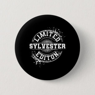 Sylvester Funny Surname Family Tree Birthday Button