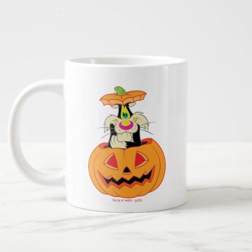 SYLVESTER Hiding in a Jack_o_Lantern Giant Coffee Mug