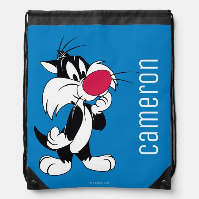 Sylvester Jr. | Classic Pose Drawstring Bag (Front)