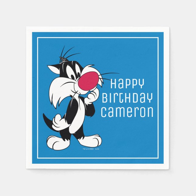 Sylvester Jr. | Classic Pose Paper Napkins (Front)