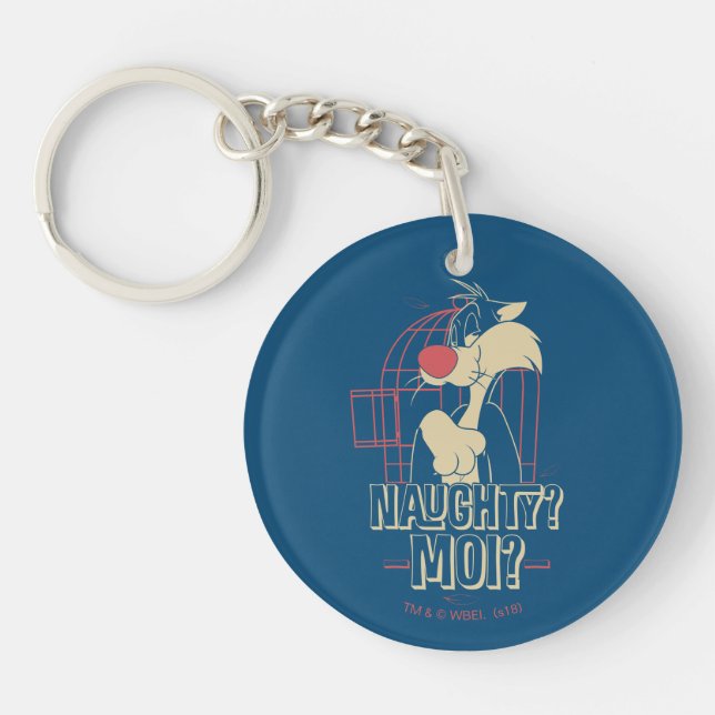 SYLVESTER™- Naughty? Moi? Keychain (Front)