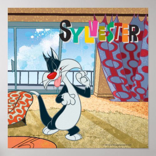 Sylvester Paw Up Poster