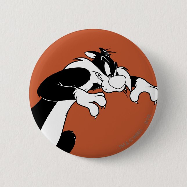 SYLVESTER™ Prowling Pinback Button (Front)