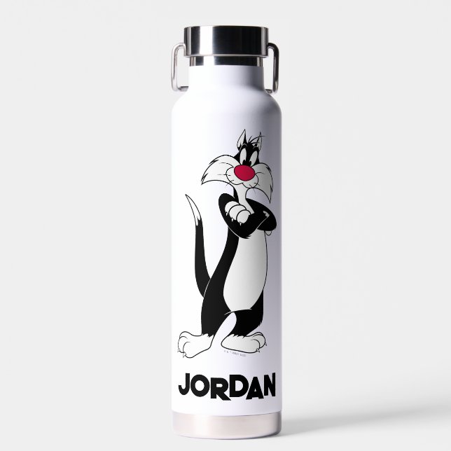 SYLVESTER™ Red Nose | Add Your Name Water Bottle (Front)