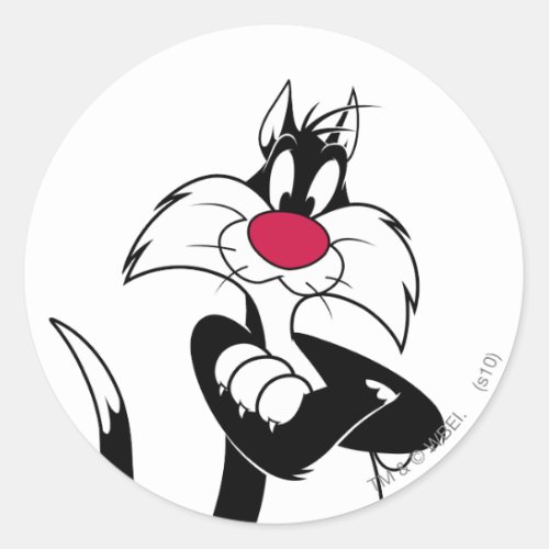 SYLVESTER Red Nose Classic Round Sticker