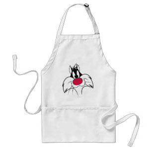 SYLVESTER™ Red Nose Face Adult Apron