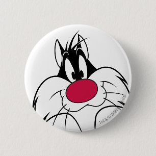 SYLVESTER™ Red Nose Face Button