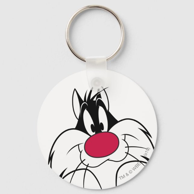 SYLVESTER™ Red Nose Face Keychain (Front)