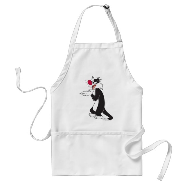 SYLVESTER™ Rubbing Paws Adult Apron (Front)