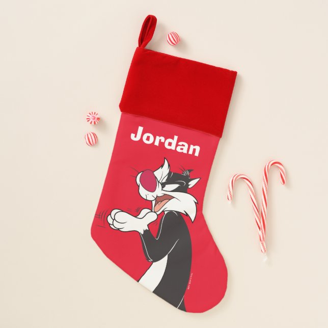 SYLVESTER™ Rubbing Paws Christmas Stocking (Front)