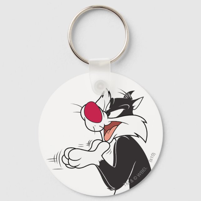 SYLVESTER™ Rubbing Paws Keychain (Front)