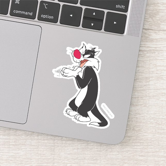 SYLVESTER™ Rubbing Paws Sticker (Detail)