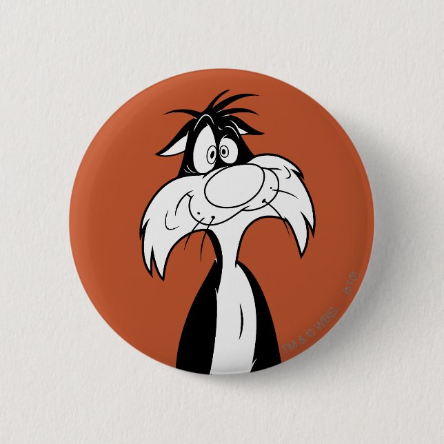SYLVESTER™ Silly Pinback Button (Front)