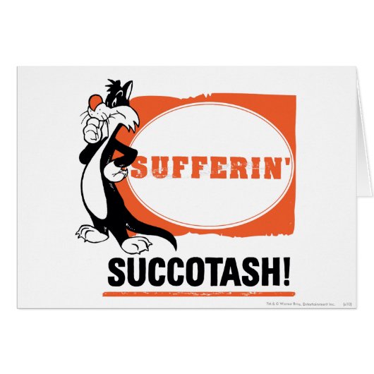 SYLVESTER™ Sufferin' Succotash! Cards (Front Horizontal)