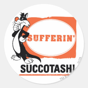 SYLVESTER™ Sufferin' Succotash! Classic Round Sticker