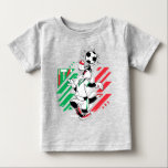 SYLVESTER™ Team Italy Soccer Graphic Baby T-Shirt<br><div class="desc">Check out SYLVESTER™ playing soccer for Team Italy! Wear this on a fun graphic tee,  mug,  or tote bag! Shop this design on even more custom Zazzle gifts!</div>