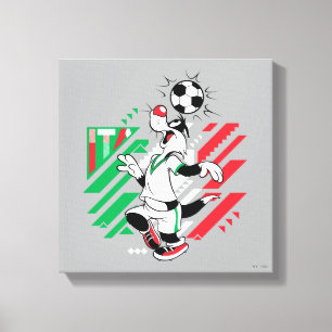 SYLVESTER™ Team Italy Soccer Graphic Canvas Print