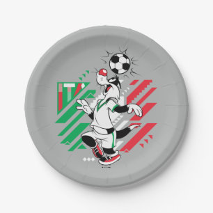 SYLVESTER™ Team Italy Soccer Graphic Paper Plates