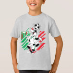 SYLVESTER™ Team Italy Soccer Graphic T-Shirt<br><div class="desc">Check out SYLVESTER™ playing soccer for Team Italy! Wear this on a fun graphic tee,  mug,  or tote bag! Shop this design on even more custom Zazzle gifts!</div>
