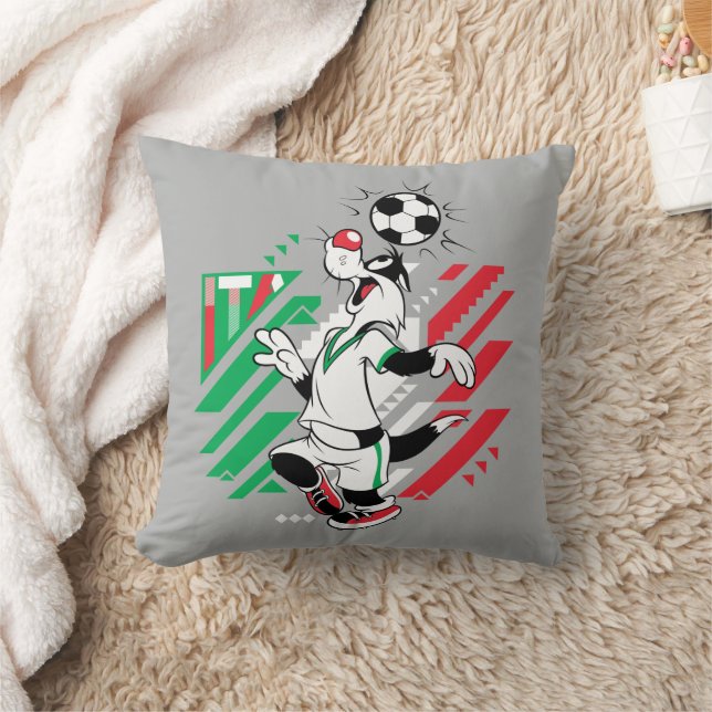 SYLVESTER™ Team Italy Soccer Graphic Throw Pillow (Blanket)