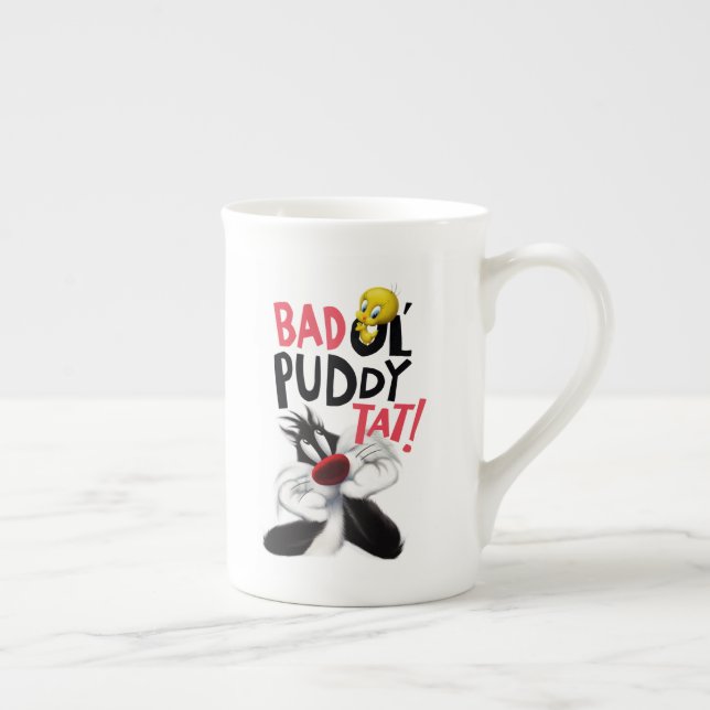 SYLVESTER™ & TWEETY™- Bad Ol' Puddy Tat Bone China Mug (Right)
