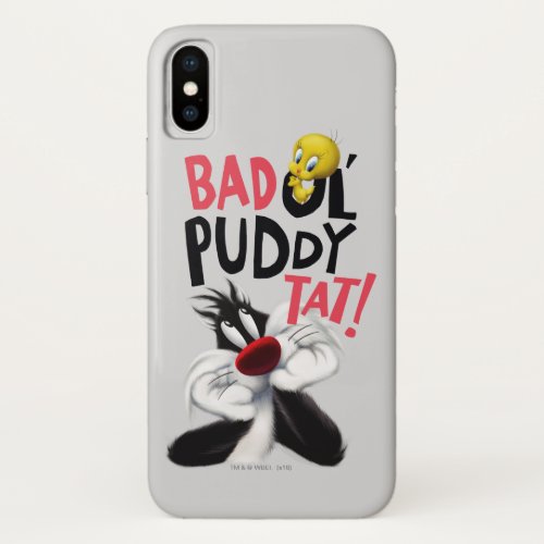SYLVESTERâ  TWEETYâ_ Bad Ol Puddy Tat iPhone X Case