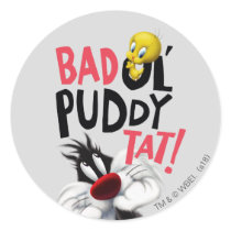 SYLVESTER™ & TWEETY™- Bad Ol' Puddy Tat Classic Round Sticker