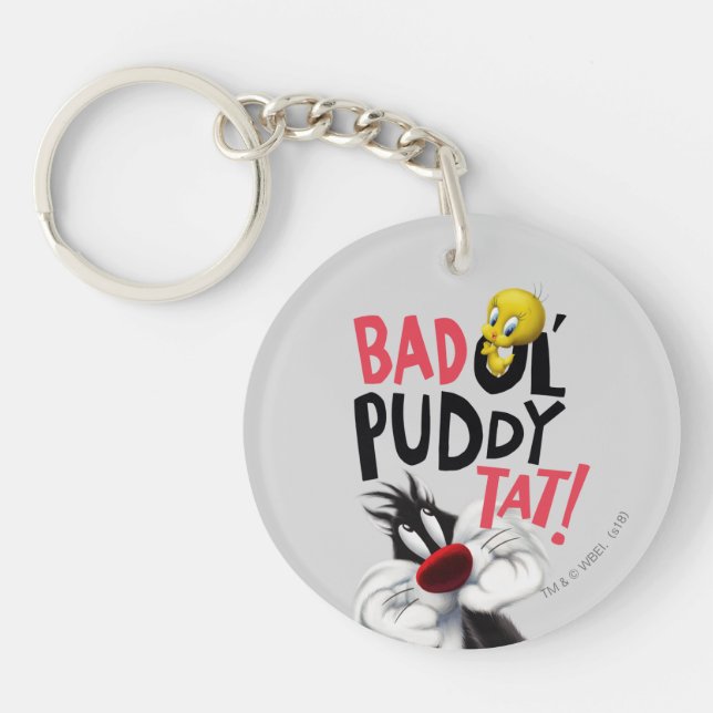 SYLVESTER™ & TWEETY™- Bad Ol' Puddy Tat Keychain (Front)