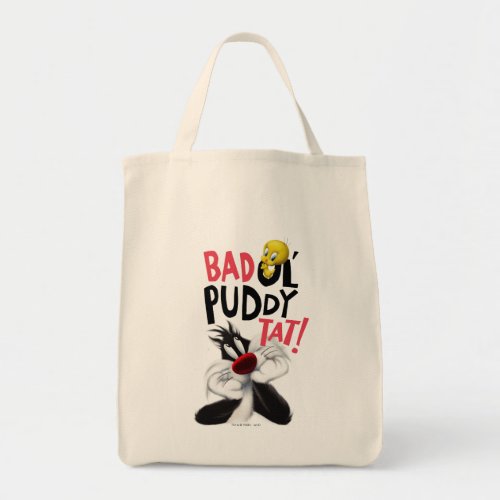 SYLVESTERâ  TWEETYâ_ Bad Ol Puddy Tat Tote Bag