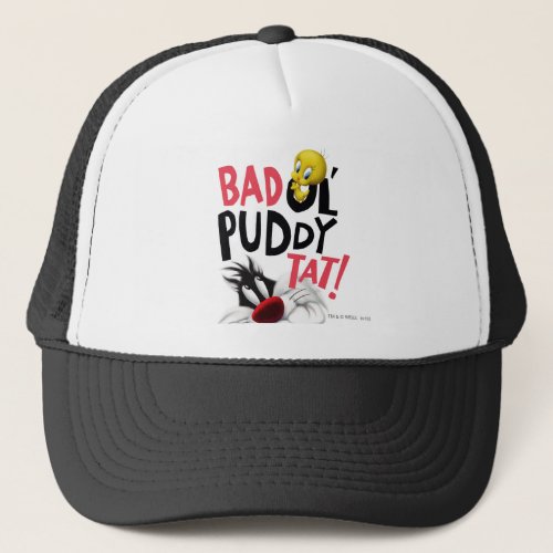 SYLVESTERâ  TWEETYâ_ Bad Ol Puddy Tat Trucker Hat