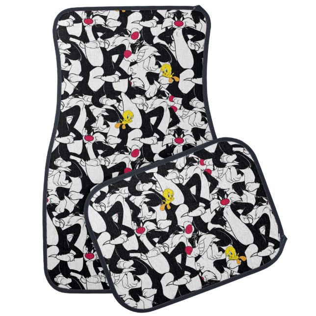 SYLVESTER™ & TWEETY™ Pattern Car Mat (Set)