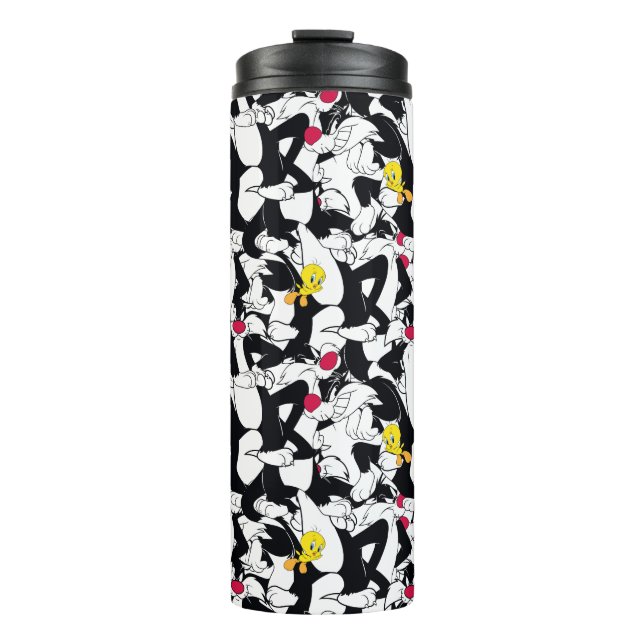 SYLVESTER™ & TWEETY™ Pattern Thermal Tumbler (Front)