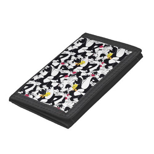 SYLVESTER  TWEETY Pattern Tri_fold Wallet