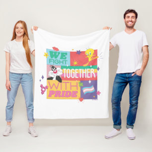 SYLVESTER™ & TWEETY™ We Fight Together With Pride Fleece Blanket